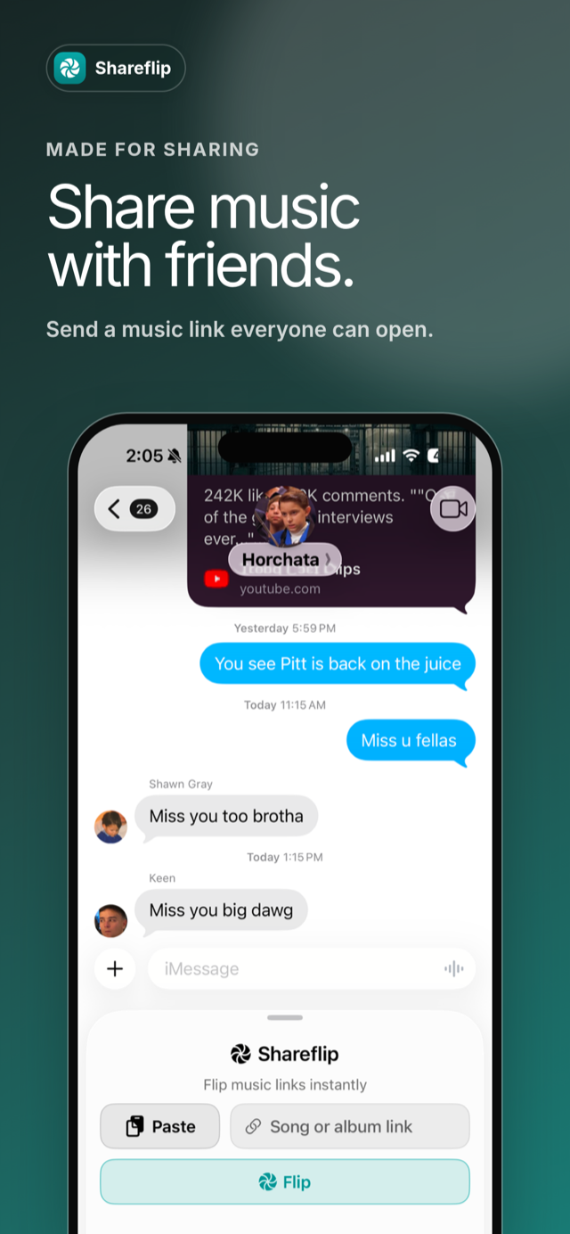 Share music with friends