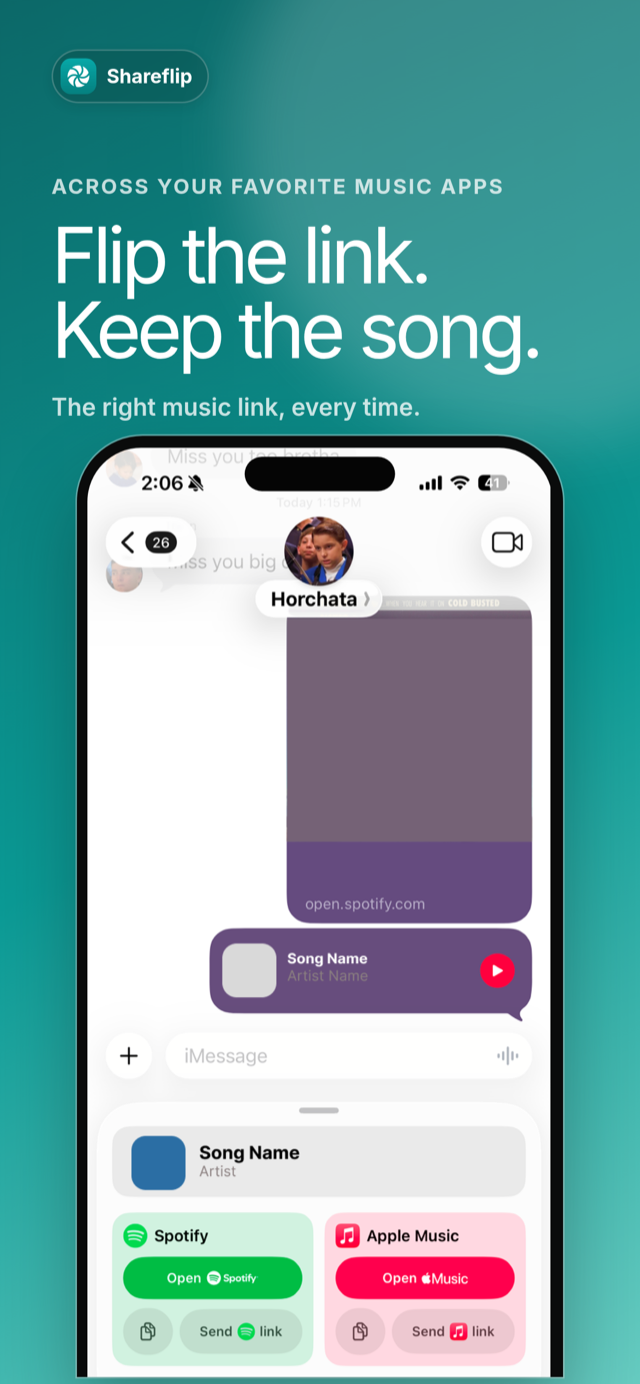Flip the link, keep the song
